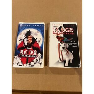 Vintage 90s/00s Disney VHS Movies 101 Dalmatians and 102 Dalmatians